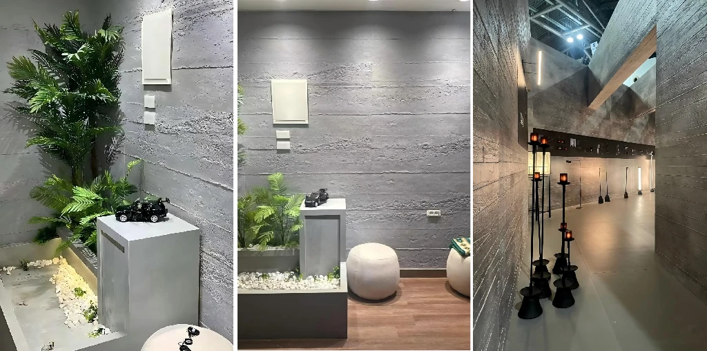 Cement Poured Wood Grain Flexible Soft Stone