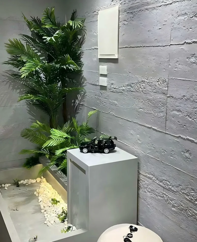 Commercial grade cement wood look panels