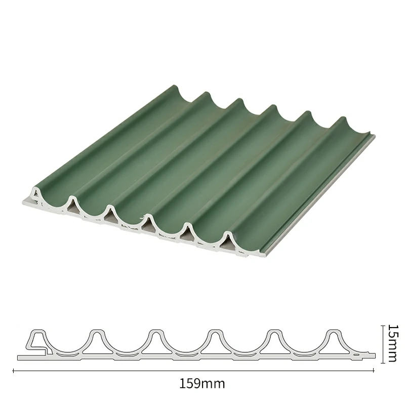 Concave WPC wall panel