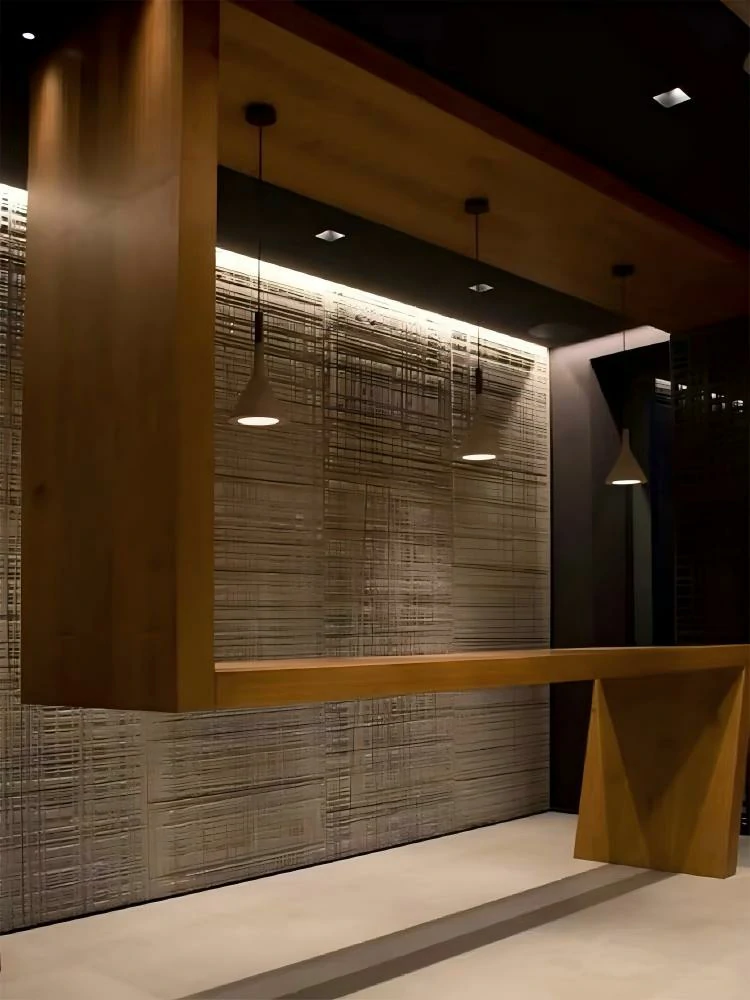 Eco-friendly sawtooth wood stone finish