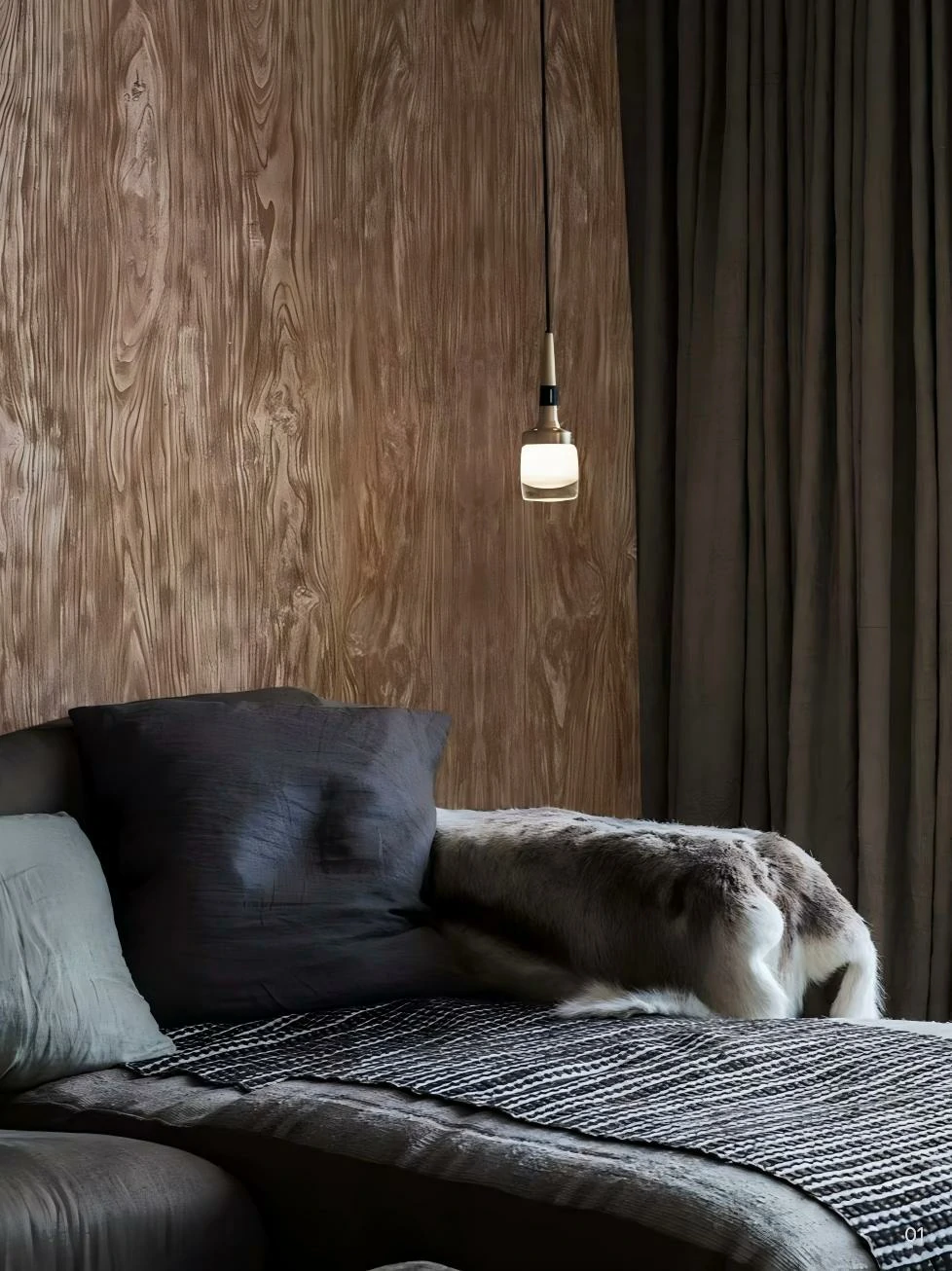 Lightweight pine look wall material