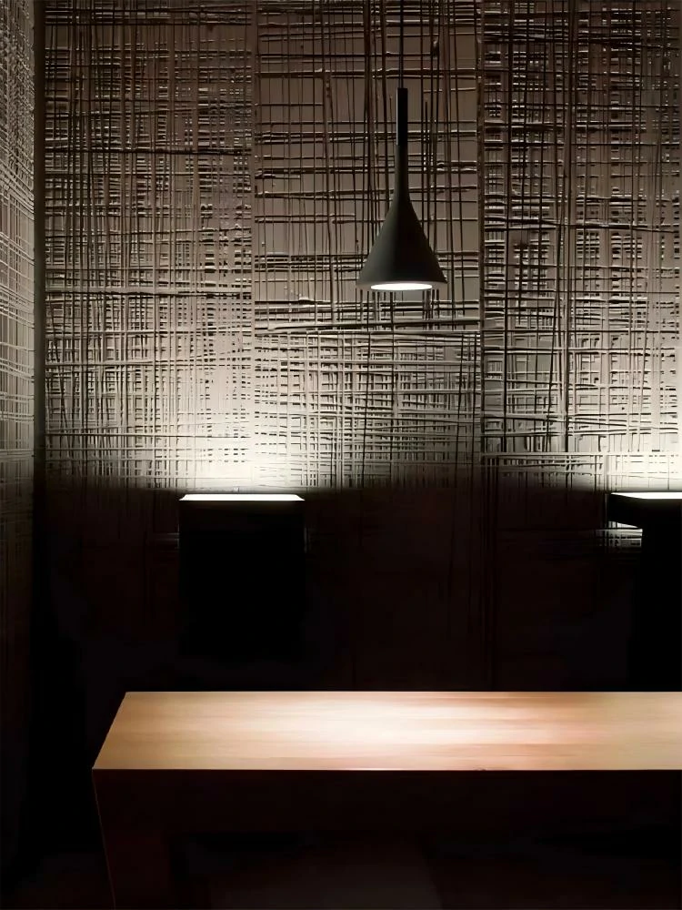 Lightweight textured wood wall material