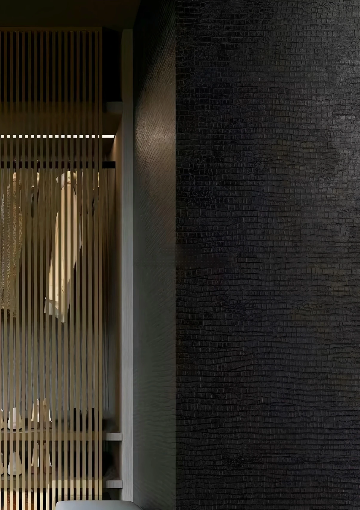 Luxury flexible stone veneer crocodile look