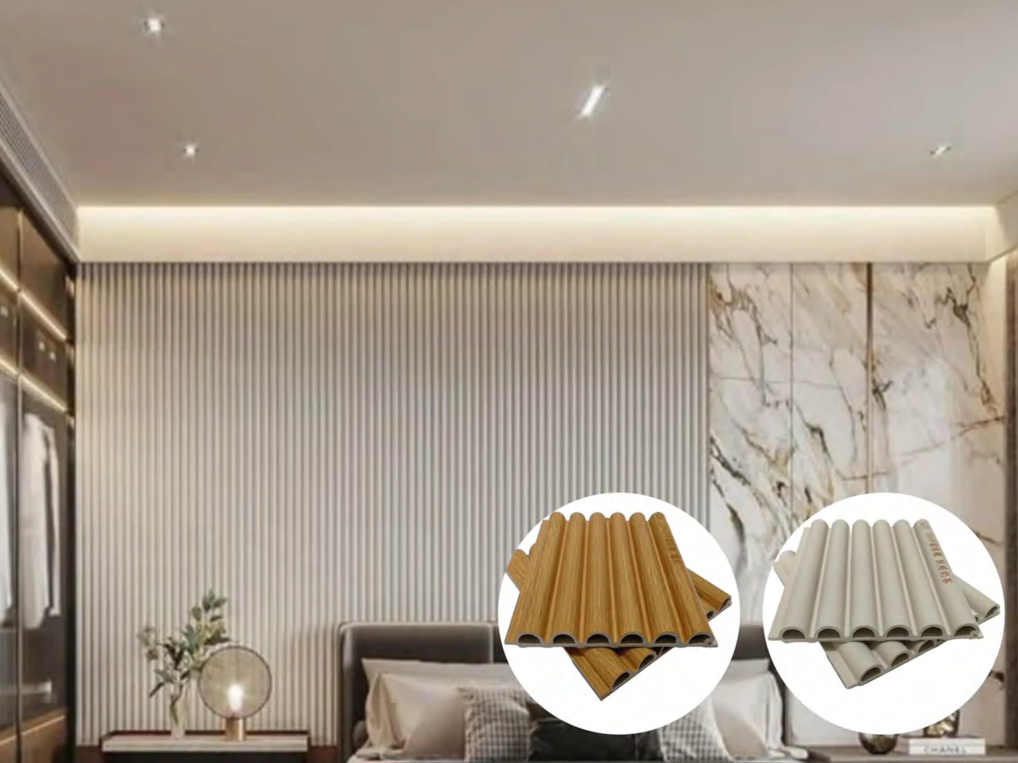 OEM WPC half-round panel supplier