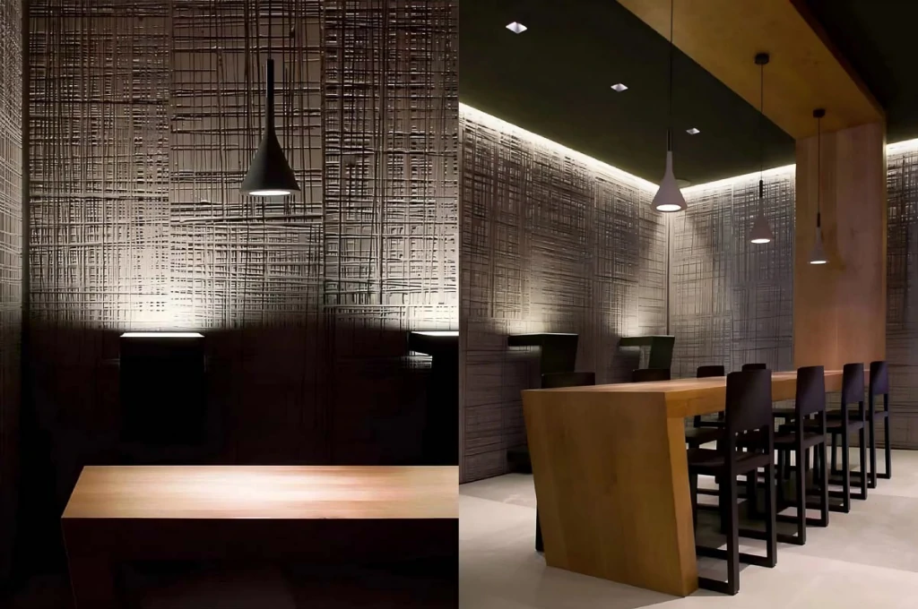 Sawtooth Wood Grain-Inspired Flexible Stone