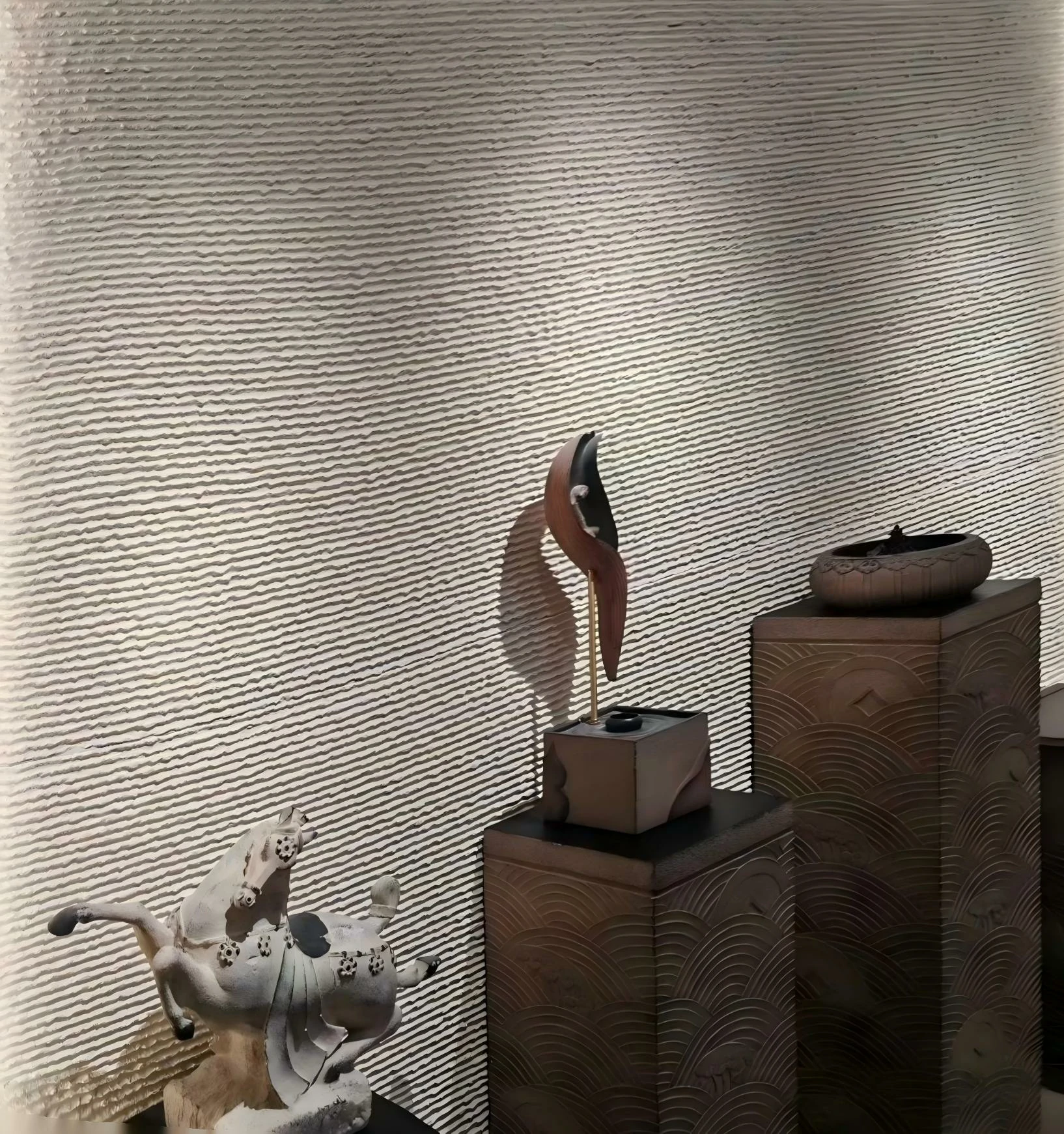 Seamless appearance flexible stone cladding