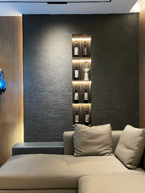 Waterproof flexible granite facade