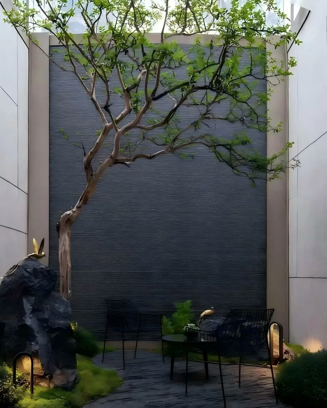 Waterproof flexible stone facade