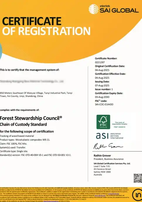 Voyage CERTIFICATE OF REGISTRATION