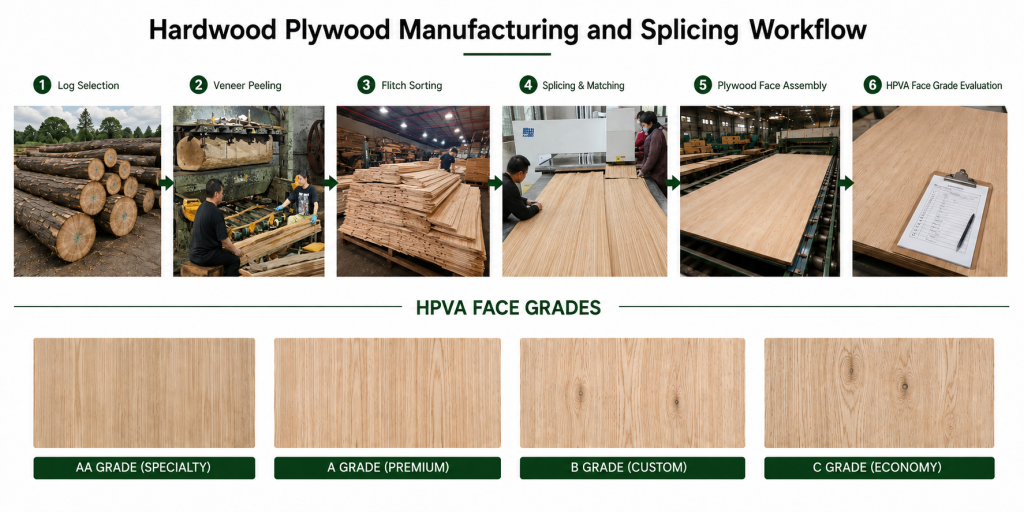 hardwood-plywood-manufacturing-splicing-workflow-diagram