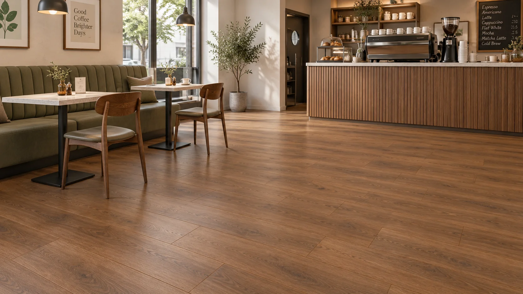 12mm 1220×200mm AC5 Class 33 Waterproof Laminate Flooring with Wax-Sealed Edges