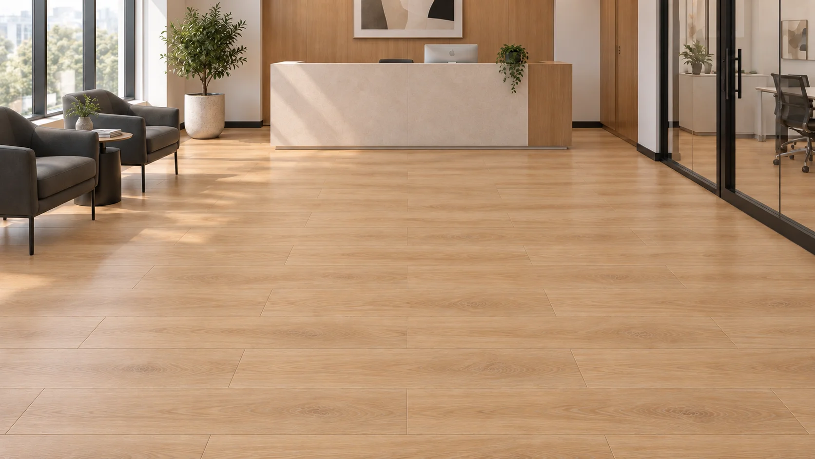 8mm 1220×200mm Black HDF Core Water-Resistant Laminate Flooring – AC4 Class 32