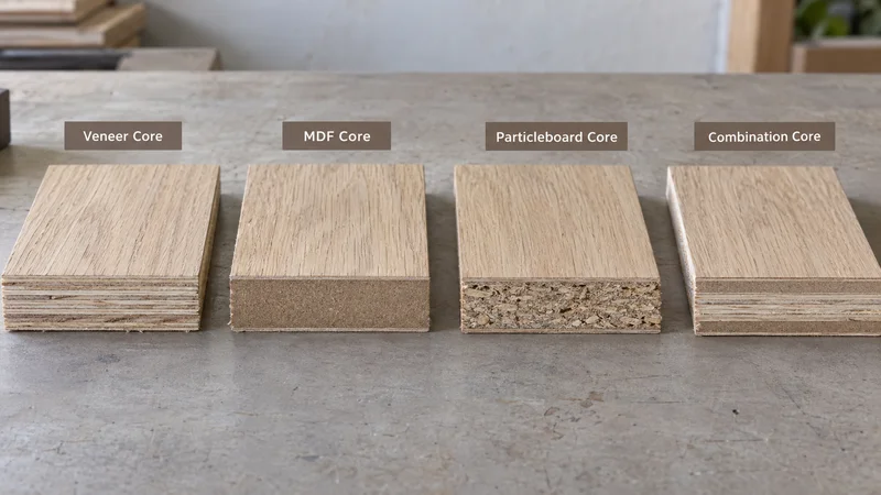 Decorative Hardwood Plywood Core Construction Comparison